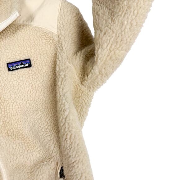 Patagonia Sherpa Fleece Full Zip Mesh Lined Outdoors Jacket Medium Lightweight - Picture 6 of 11